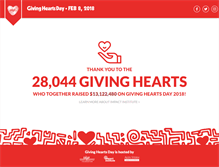 Tablet Screenshot of givingheartsday.org
